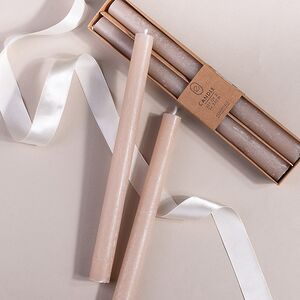 Столовые свечи Ронберг Рустик 25 см, 2 шт, песочные