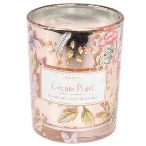 Ароматическая свеча Denise - Cream Pearl 10 см, в стеклянном стакане Koopman фото 4
