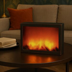 Светодиодный камин Bradburg 30*21 см, на батарейках