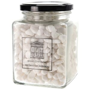 Декоративные камушки 1 кг белые
