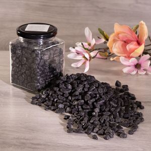 Декоративные камушки 1 кг черные