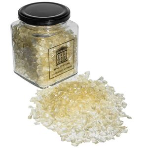 Декоративные стеклянные камушки 460 г слоновая кость