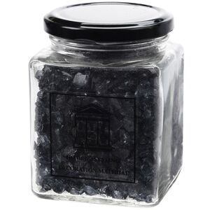 Декоративные стеклянные камушки 460 г черные крупные