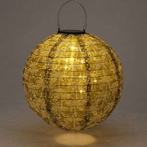 Китайский фонарик на солнечной батарее Solar Barton Stacy 30 см зеленый, IP44 Koopman фото 2