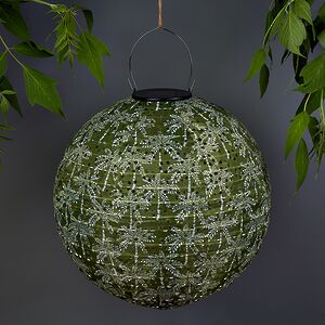 Китайский фонарик на солнечной батарее Бартон-Стейси 30 см зеленый, IP44 Koopman (Купман) фото 3