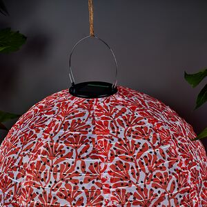 Китайский фонарик на солнечной батарее Амаранти 40 см оранжевый, IP44 Koopman (Купман) фото 4
