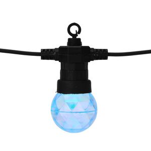 Гирлянда из лампочек West Linton, 10 ламп, разноцветные LED, 7.5 м, черный ПВХ, таймер, IP44 Koopman фото 6