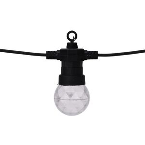 Гирлянда из лампочек West Linton, 10 ламп, разноцветные LED, 7.5 м, черный ПВХ, таймер, IP44 Koopman фото 7