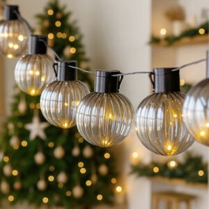 Гирлянда из лампочек Фримма 1.8 м, 10 ламп, теплые белые LED, черный ПВХ, IP44 Koopman (Купман) фото 9