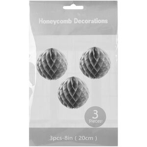 Набор шаров из бумаги Серебристое Оригами 20 см, 3 шт Koopman фото 3
