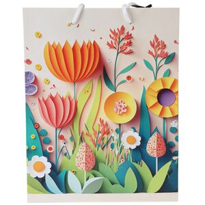 Подарочный пакет Spring Flowero 23 см розовый Koopman фото 2