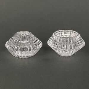 Стеклянный подсвечник Josephine 7 см прозрачный, двусторонний Koopman фото 4
