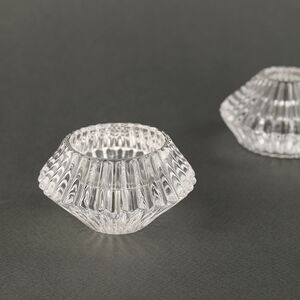 Стеклянный подсвечник Josephine 7 см прозрачный, двусторонний Koopman фото 2
