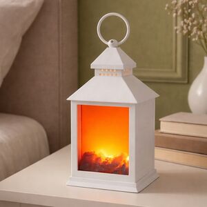 Светодиодный камин Фонарь Монблан 24 см, батарейки