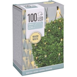 Гирлянда Сетка Самшит на дерево/куст 0.9 м, 100 теплых белых LED ламп, зеленый ПВХ, IP44 Koopman (Купман) фото 3