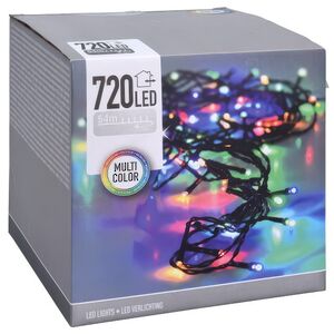 Светодиодная гирлянда Koopman Comfort Steady 54 м, 720 разноцветных LED ламп, зеленый ПВХ, контроллер, таймер, IP44 Koopman (Купман) фото 2