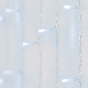 Светодиодный занавес Koopman 2*3 м, 480 холодных белых LED ламп, прозрачный ПВХ, контроллер, IP44