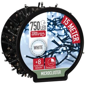 Гирлянда на катушке Koopman Snake Comfort Basic 15 м, 750 холодных белых LED ламп, зеленый ПВХ, контроллер, таймер, IP44 Koopman фото 1