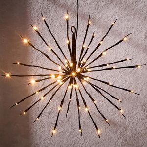 Подвесной светильник Фейерверк 45 см, 72 экстра теплых белых LED ламп с мерцанием, IP44