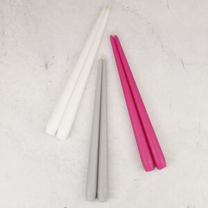 Высокие свечи 40 см Андреа Velvet белые, 10 шт Candleslight фото 7