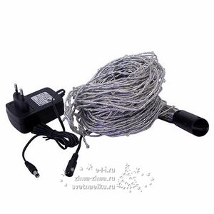 Гирлянда Лучи Росы 15*1.5 м, 200 холодных белых MINILED ламп, проволока - цветной шнур, IP20 BEAUTY LED фото 3