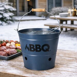 Настольный гриль Grill 26 см синий