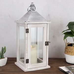 Подсвечник фонарь Тринелли 41*16 см белый Koopman фото 2