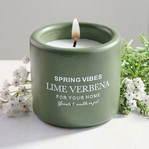 Ароматическая свеча в стакане Relaxation - Лайм и Вербена 8 см
