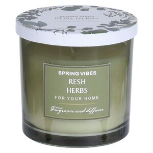 Ароматическая свеча Melania - Fresh Herbs 10 см, в стеклянном стакане Koopman фото 4