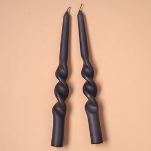 Свечи витые De Mala 23 см, 2 шт, антрацитовые Koopman фото 2
