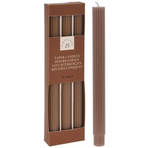 Высокие свечи Жоффруа 25 см, 3 шт, шоколадные Koopman фото 7