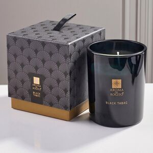 Ароматическая свеча в стакане Aroma di Rogito - Black Tabac 10*8 см Koopman (Купман) фото 5
