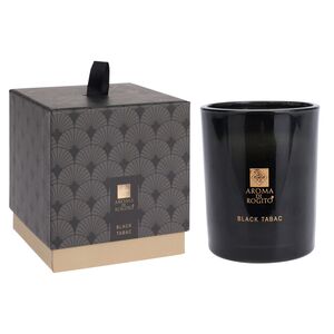 Ароматическая свеча в стакане Aroma di Rogito - Black Tabac 10*8 см Koopman фото 4