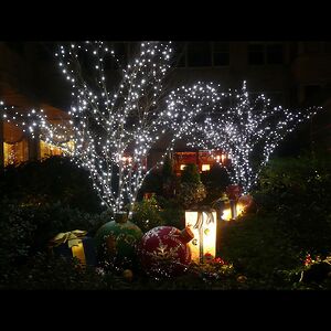 Гирлянды на дерево Клип Лайт Quality Light 100 м, 1000 холодных белых LED ламп, черный ПВХ, IP44 BEAUTY LED фото 2