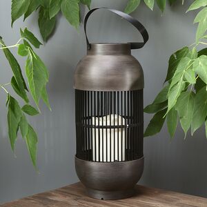 Садовый фонарь на солнечной батарее Solar Lumber 33*15 см, с имитацией пламени, IP44 Koopman фото 2