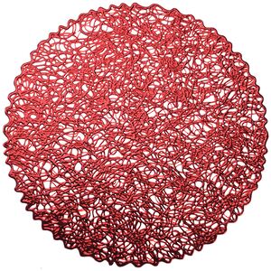 Набор подставок под кружки и стаканы Жаклин 13 см красные, 4 шт Koopman фото 3