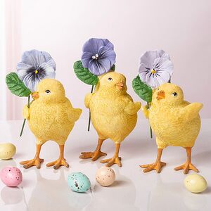 Декоративная фигурка Цыпленок Фрэнки с цветком 11 см Goodwill (Гудвилл) фото 3