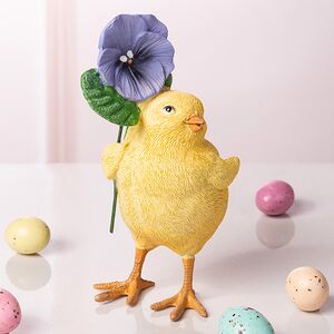 Декоративная фигурка Цыпленок Фрэнки с цветком 11 см Goodwill (Гудвилл) фото 1
