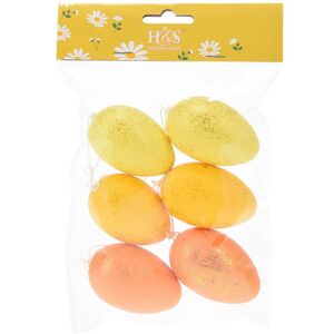 Пасхальные украшения Яйца Jarlatte 6 см, 6 шт, подвеска Koopman фото 5