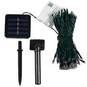 Гирлянда на солнечной батарее Solar 10 м, 100 теплых белых LED ламп, зеленый ПВХ, контроллер, IP44 Snowhouse фото 8