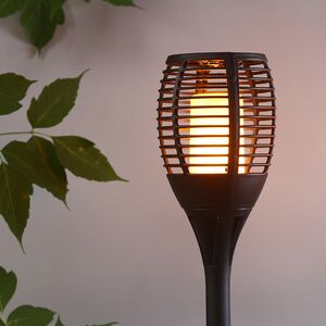 Садовый фонарь Solar Barro 3 в 1 на солнечной батарее 78*12 см, эффект живого пламени, IP44 Koopman фото 4