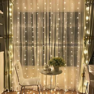 Гирлянда Штора 2.4*2 м, 720 теплых белых LED ламп, прозрачный ПВХ, соединяемая, IP20