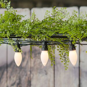 Гирлянда из лампочек Festival Party Lights 10 м, 20 ламп, теплые белые LED, черный ПВХ, соединяемая, IP44 Winter Deco фото 3
