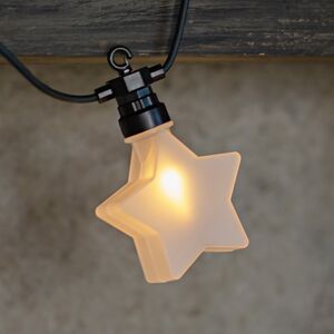 Гирлянда из лампочек Star Party Lights 10 м, 20 ламп, теплые белые LED, черный ПВХ, соединяемая, контроллер, IP44 Winter Deco фото 4