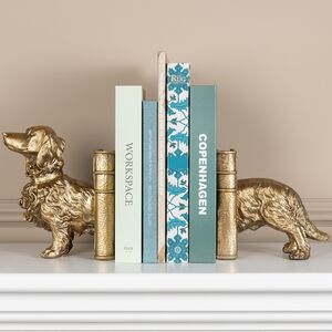 Декоративный держатель для книг Golden Dachshund 37 см