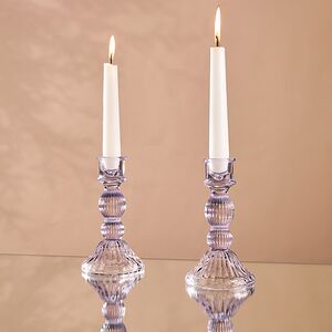 Стеклянный подсвечник Summer Mood 16*8 см фиолетовый Koopman фото 2
