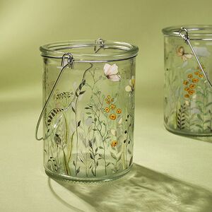 Подвесной стеклянный подсвечник Maurice - Луговые цветы 10 см Koopman фото 2
