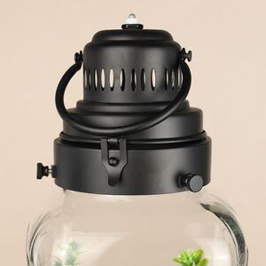 Декоративный флорариум-банка Rozzano 33*16 см, теплая белая LED подсветка Koopman фото 5