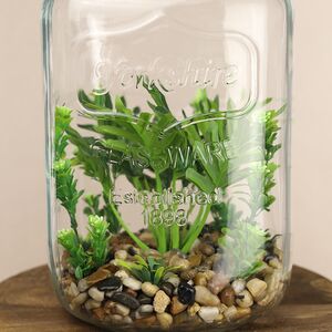 Декоративный флорариум-банка Rubiera с Элодией 39*20 см, теплая белая LED подсветка  Koopman фото 3