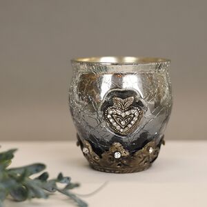 Подсвечник Очарование ночи 7*7.5 см, графит глянец Kaemingk фото 2